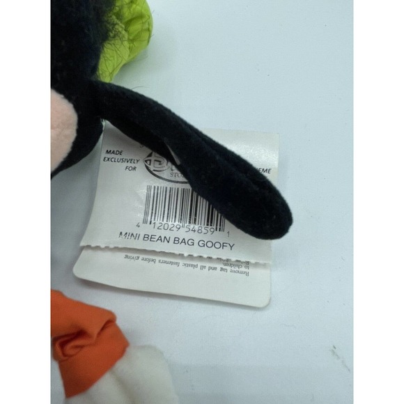 Goofy Plush Stuffed Animal Dog 8" Mini Bean Bag Beanie Doll VIntage Disney Store - Picture 6 of 8